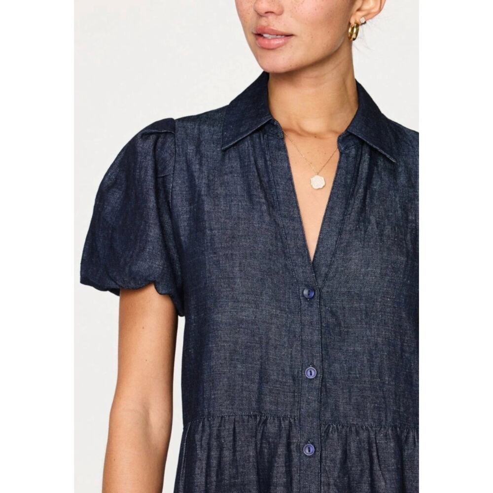 Brochu Walker The Havana Indigo Denim Dress size L large - Picture 2 of 6